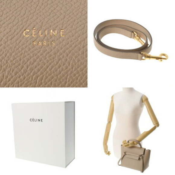 CELINE Belt Bag Micro Taupe Calfskin Handbag - Picture 12 of 12